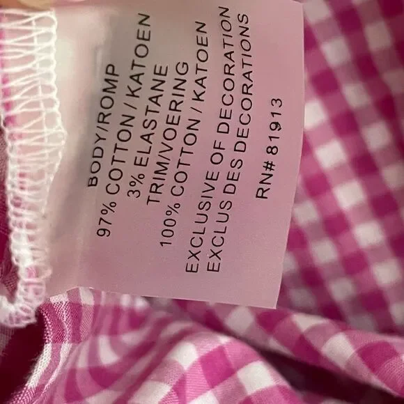 Robert GRAHAM Cotton Fuchsia White Gingham Button Front Shirt Blouse M - Picture 10 of 10